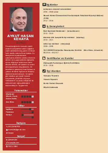 Biyolog CV Örnekleri cv indir